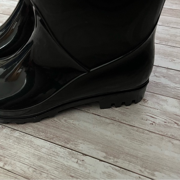 Arizona Black Rain Boots Size 10 - Picture 4 of 14